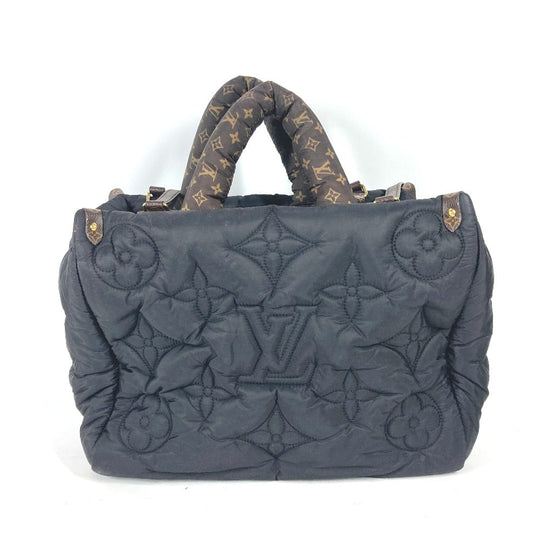 LOUIS VUITTON Shoulder Bag M21069 Nylon, Recycled Metallic Nylon black LV Pillow Monogram On the Go MM