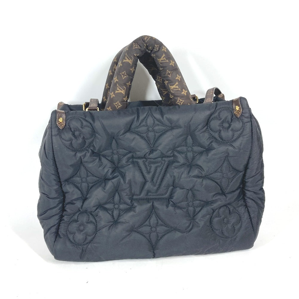 LOUIS VUITTON Shoulder Bag M21069 Nylon, Recycled Metallic Nylon black LV Pillow Monogram On the Go MM