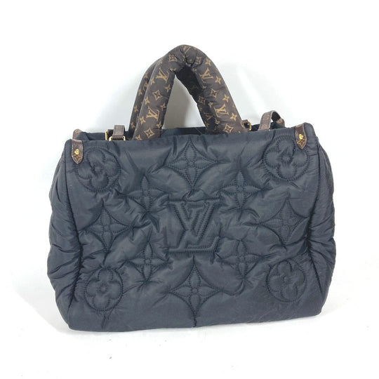 LOUIS VUITTON Shoulder Bag M21069 Nylon, Recycled Metallic Nylon black LV Pillow Monogram On the Go MM