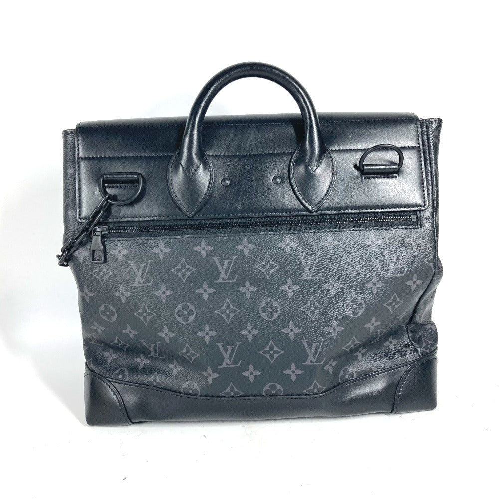 LOUIS VUITTON Handbag M44731 Monogram Eclipse Canvas black Monogram Eclipse Steamer PM mens Used Authentic