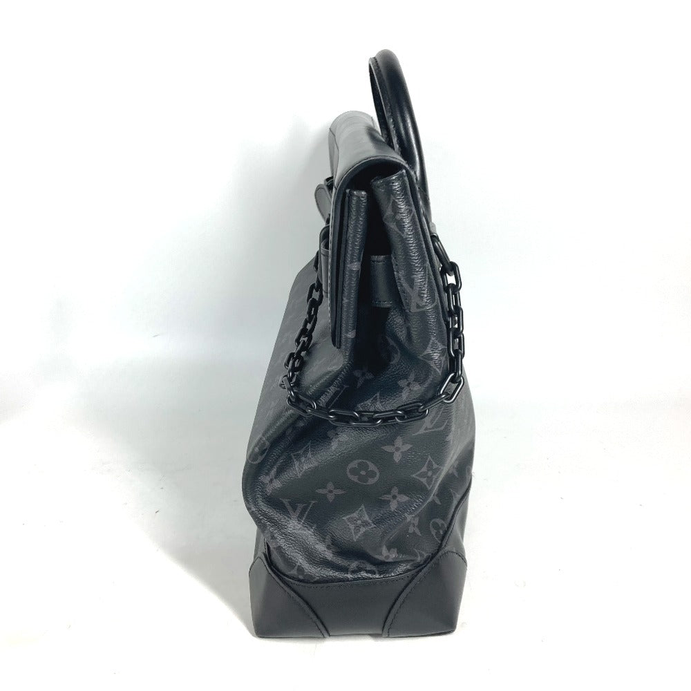 LOUIS VUITTON Handbag M44731 Monogram Eclipse Canvas black Monogram Eclipse Steamer PM mens Used Authentic