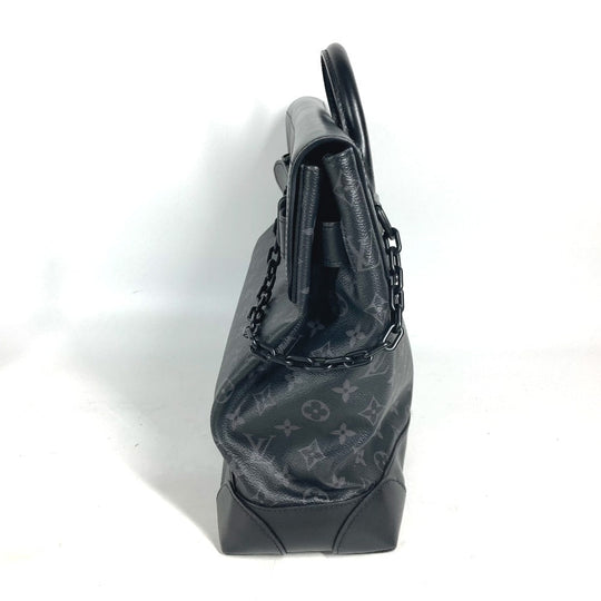 LOUIS VUITTON Handbag M44731 Monogram Eclipse Canvas black Monogram Eclipse Steamer PM mens Used Authentic