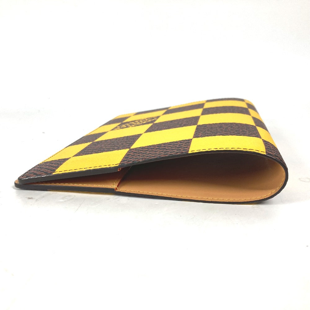 LOUIS VUITTON Note cover GI1035 Damier canvas yellow Damier Pop Notebook cover mens(Unisex) Used Authentic