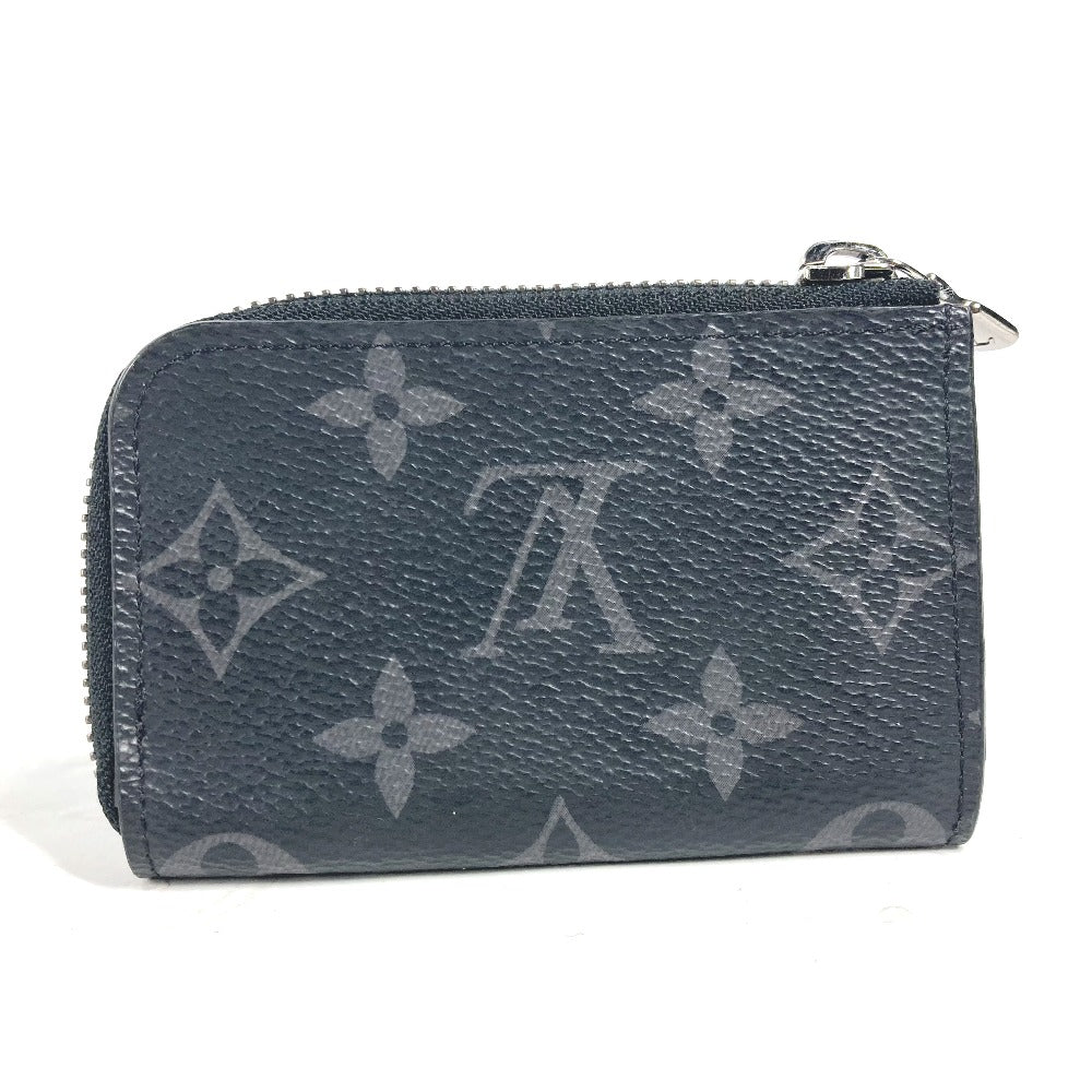 LOUIS VUITTON Coin case M63536 Monogram Eclipse Canvas black Monogram Eclipse Portemonejour mens Used Authentic