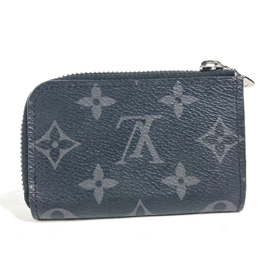 LOUIS VUITTON Coin case M63536 Monogram Eclipse Canvas black Monogram Eclipse Portemonejour mens Used Authentic