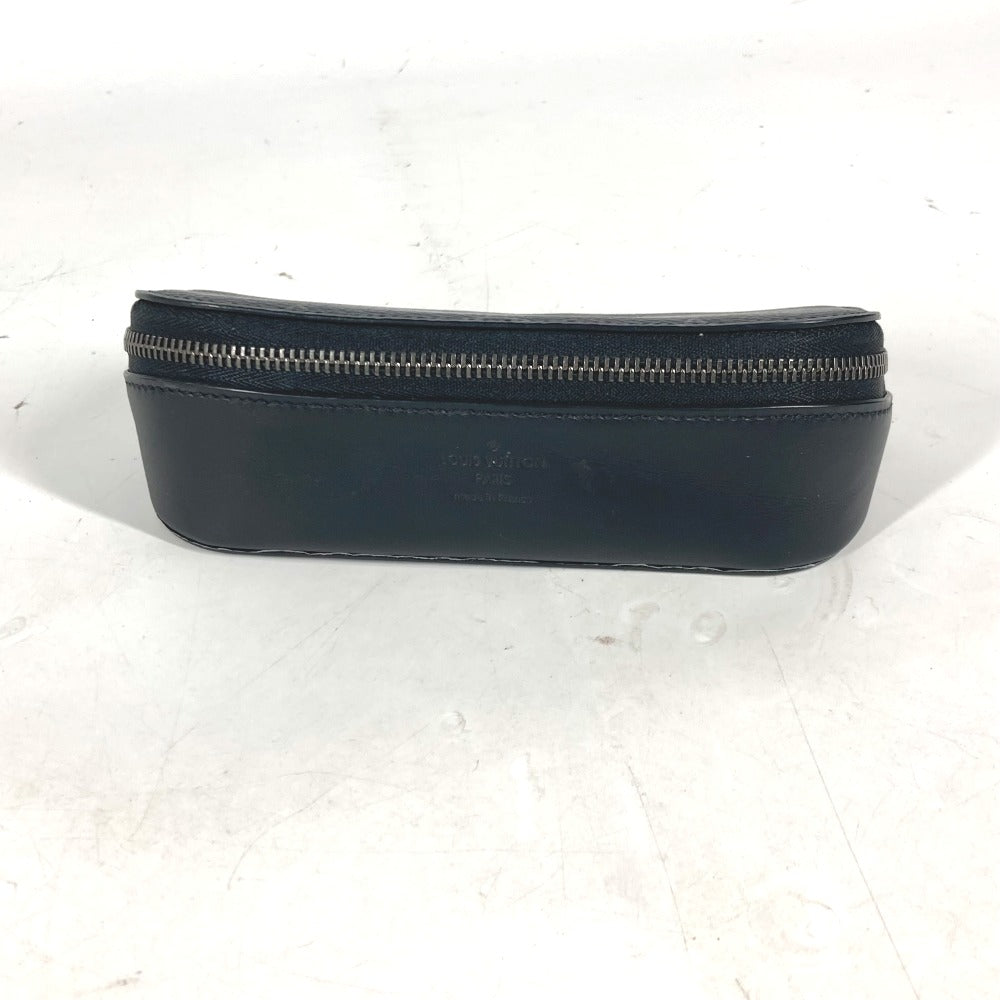 LOUIS VUITTON glasses case GI0654 Monogram Eclipse Canvas black Monogram Eclipse Etui Lunet GM mens Used Authentic