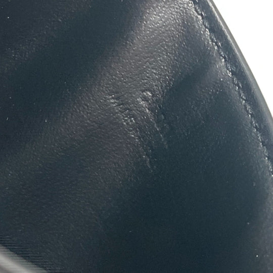 Dunhill Card Case leather black logo mens Used Authentic