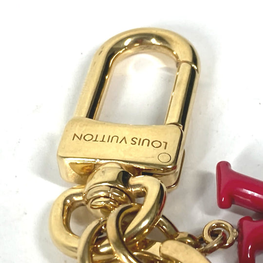 LOUIS VUITTON key ring M01967 leather white Dog Dalmatian Animogram Dog Keychain