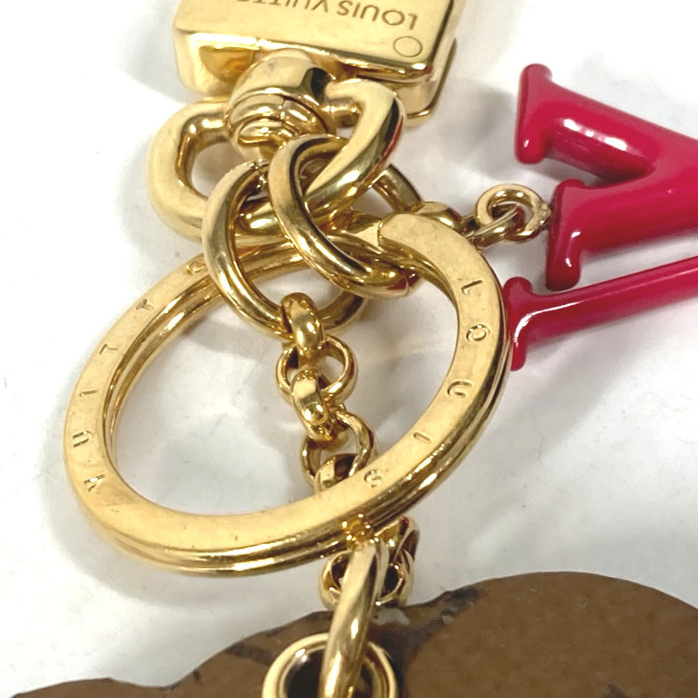 LOUIS VUITTON key ring M01967 leather white Dog Dalmatian Animogram Dog Keychain