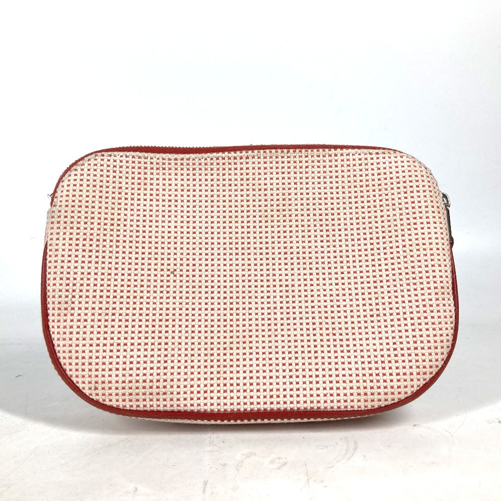 HERMES Pouch cotton Orange type Pouch "Echappé"