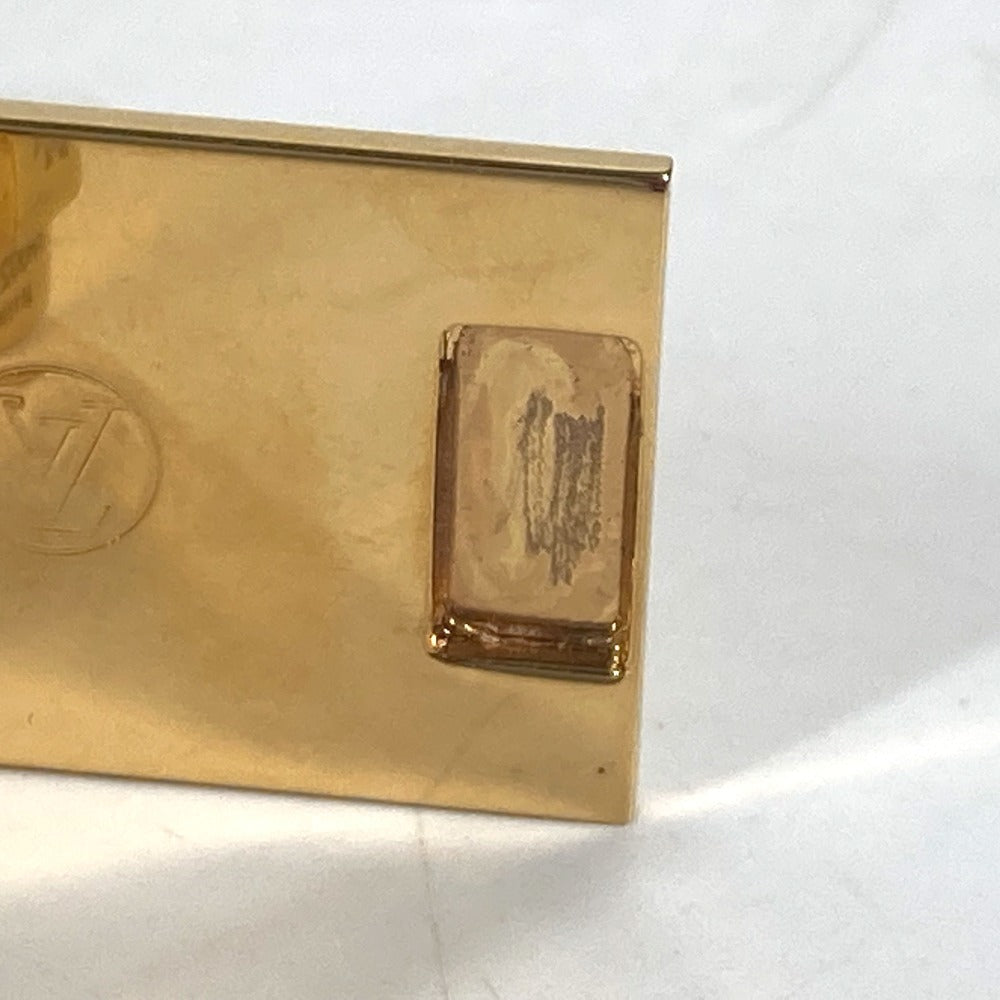 LOUIS VUITTON Scarf ring M00226 metal gold Monogram Textile Brooch Nanogram