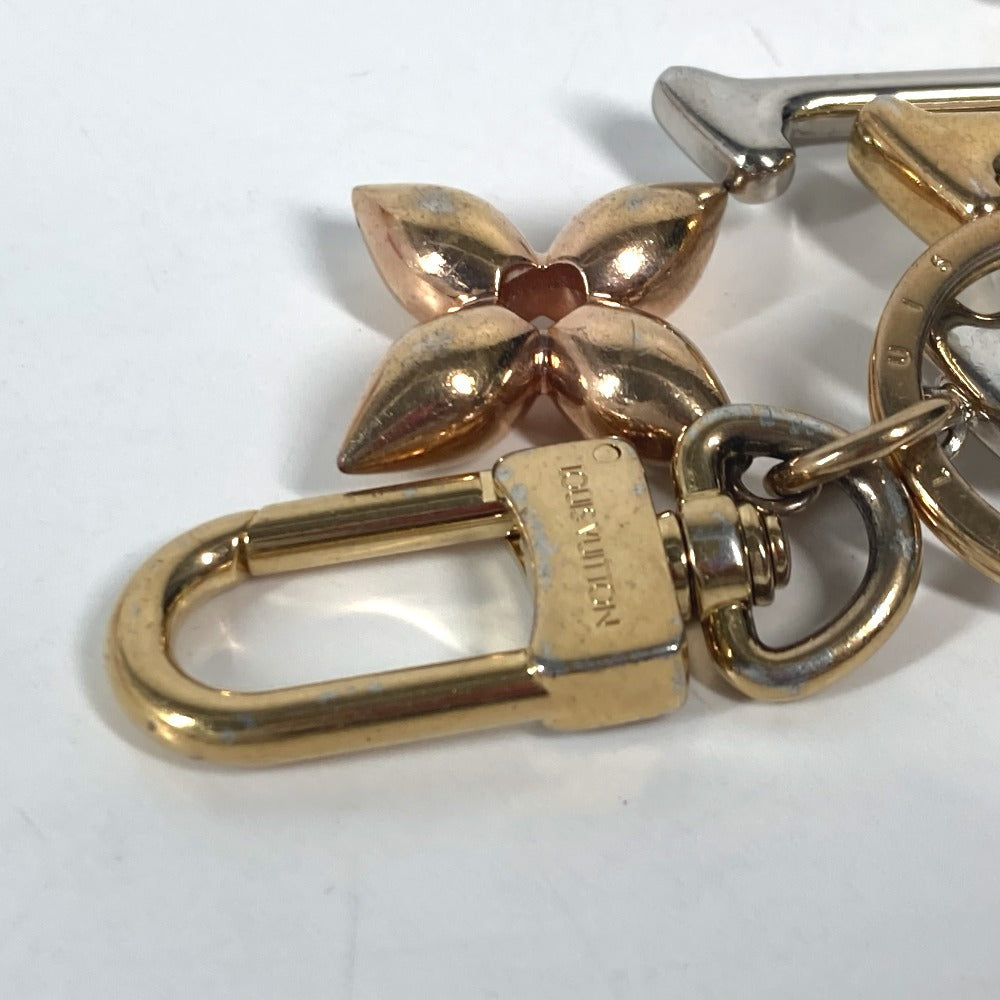 LOUIS VUITTON key ring M68449 metal multicolor LV logo Keychain LV New Wave