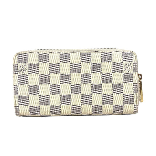 LOUIS VUITTON Long Wallet Purse N63006 Damier Azur Canvas white Damier Azur Balloon motif