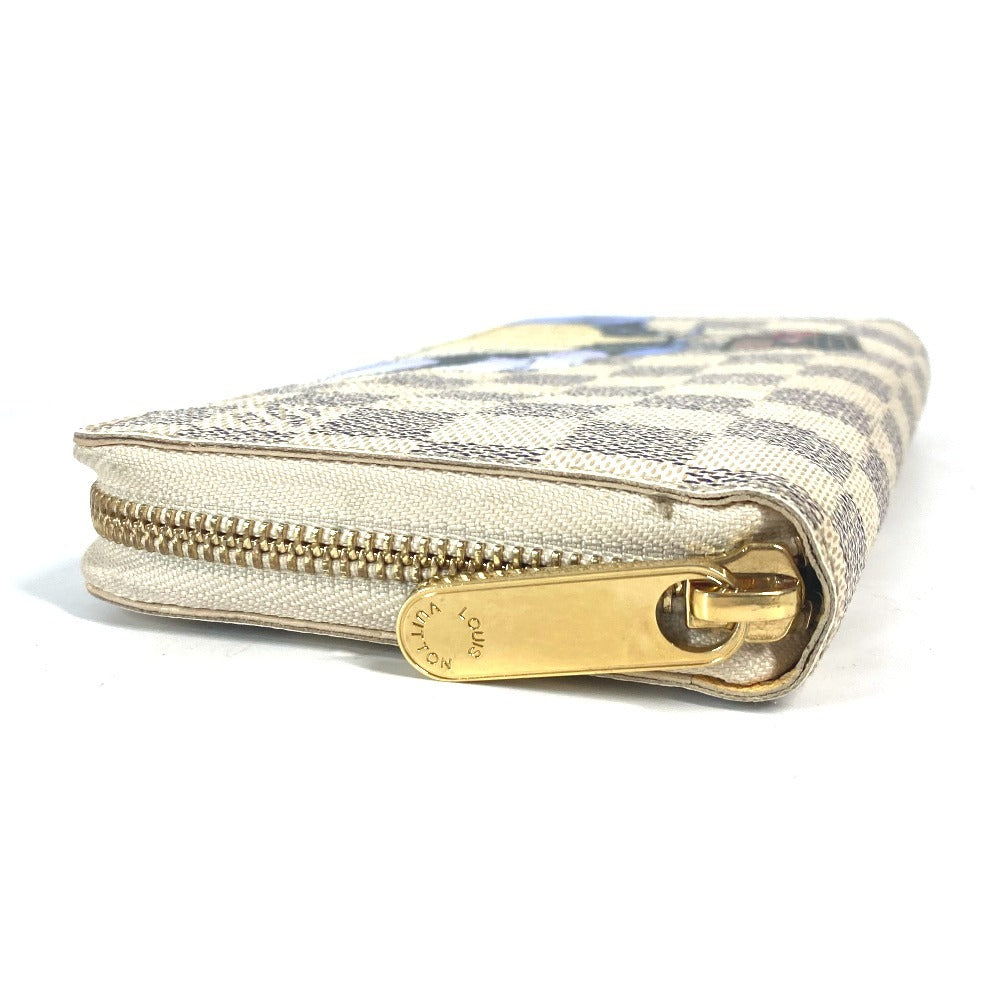 LOUIS VUITTON Long Wallet Purse N63006 Damier Azur Canvas white Damier Azur Balloon motif