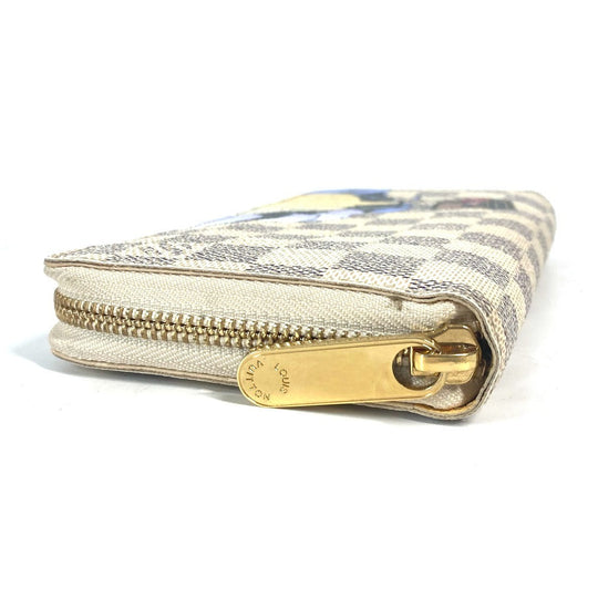LOUIS VUITTON Long Wallet Purse N63006 Damier Azur Canvas white Damier Azur Balloon motif