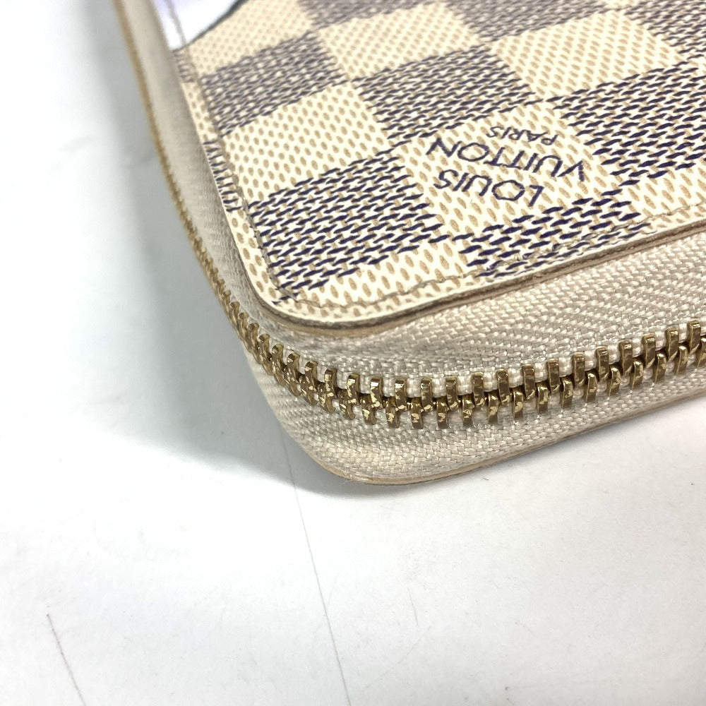 LOUIS VUITTON Long Wallet Purse N63006 Damier Azur Canvas white Damier Azur Balloon motif