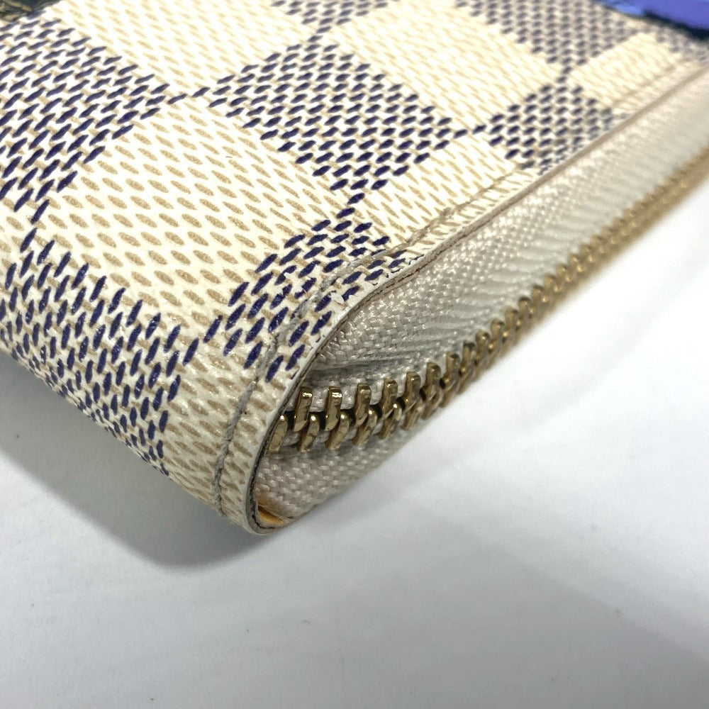 LOUIS VUITTON Long Wallet Purse N63006 Damier Azur Canvas white Damier Azur Balloon motif