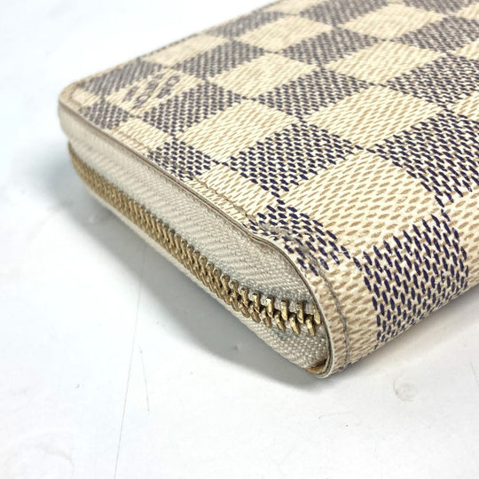 LOUIS VUITTON Long Wallet Purse N63006 Damier Azur Canvas white Damier Azur Balloon motif