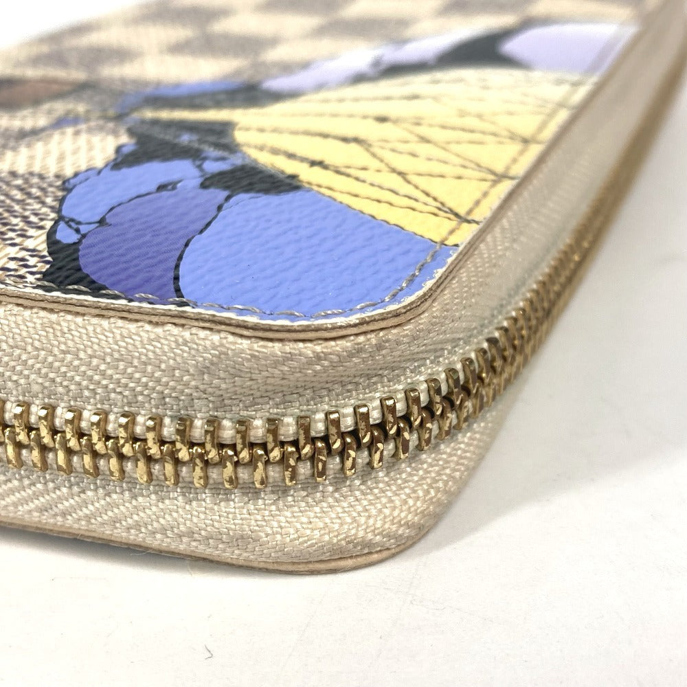 LOUIS VUITTON Long Wallet Purse N63006 Damier Azur Canvas white Damier Azur Balloon motif