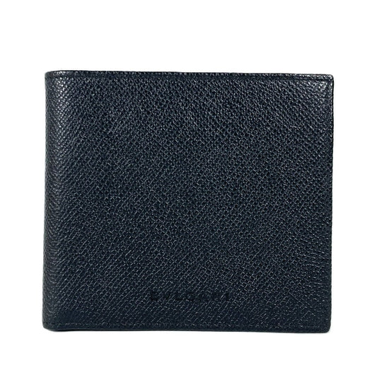 BVLGARI Folded wallet leather black logo