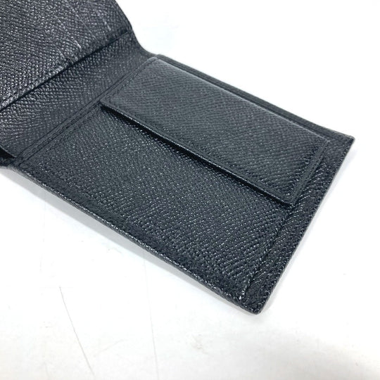 BVLGARI Folded wallet leather black logo