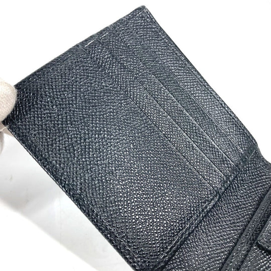 BVLGARI Folded wallet leather black logo