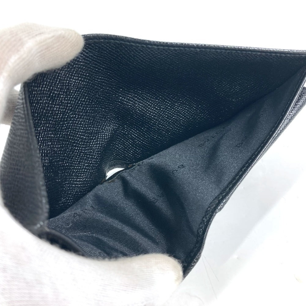 BVLGARI Folded wallet leather black logo