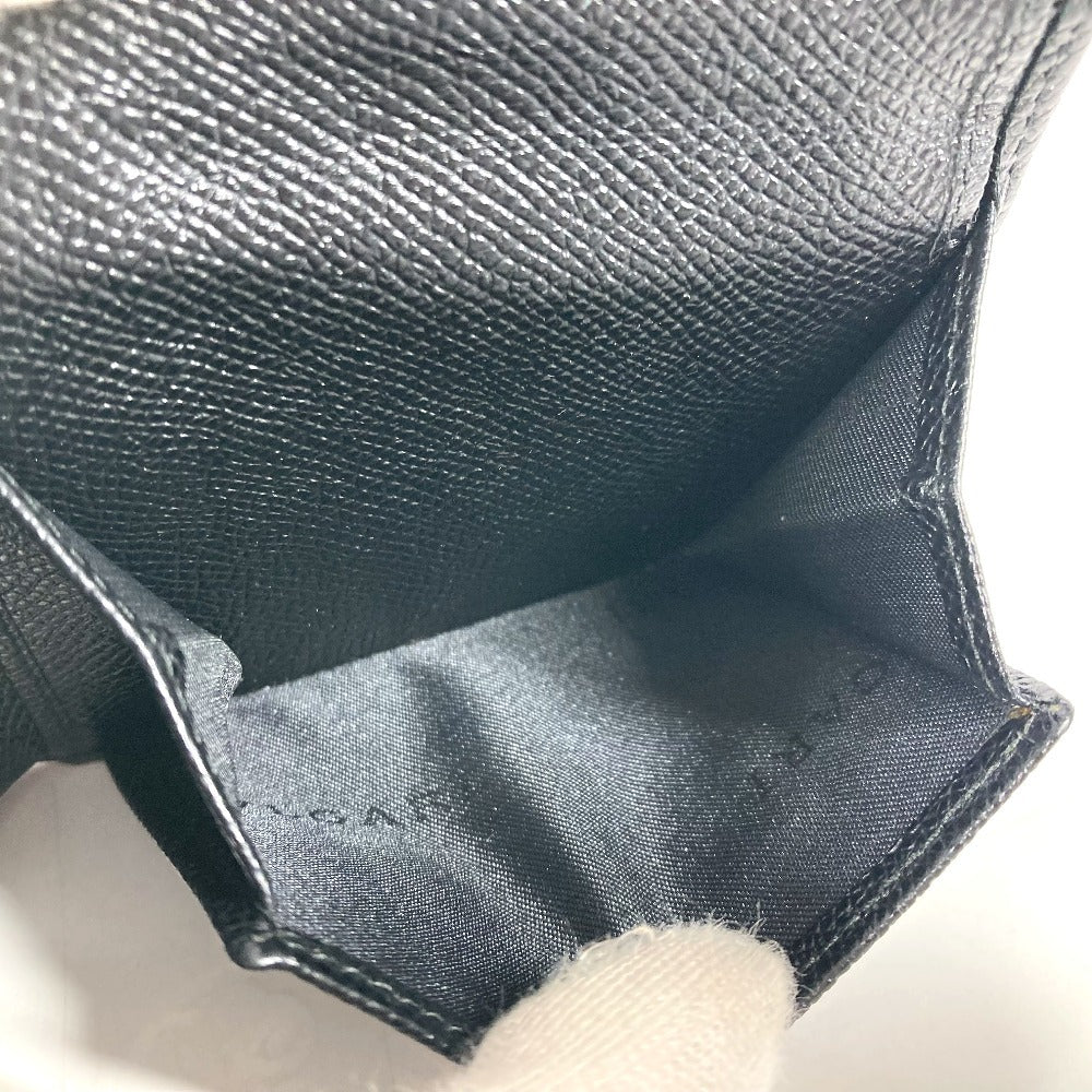 BVLGARI Folded wallet leather black logo