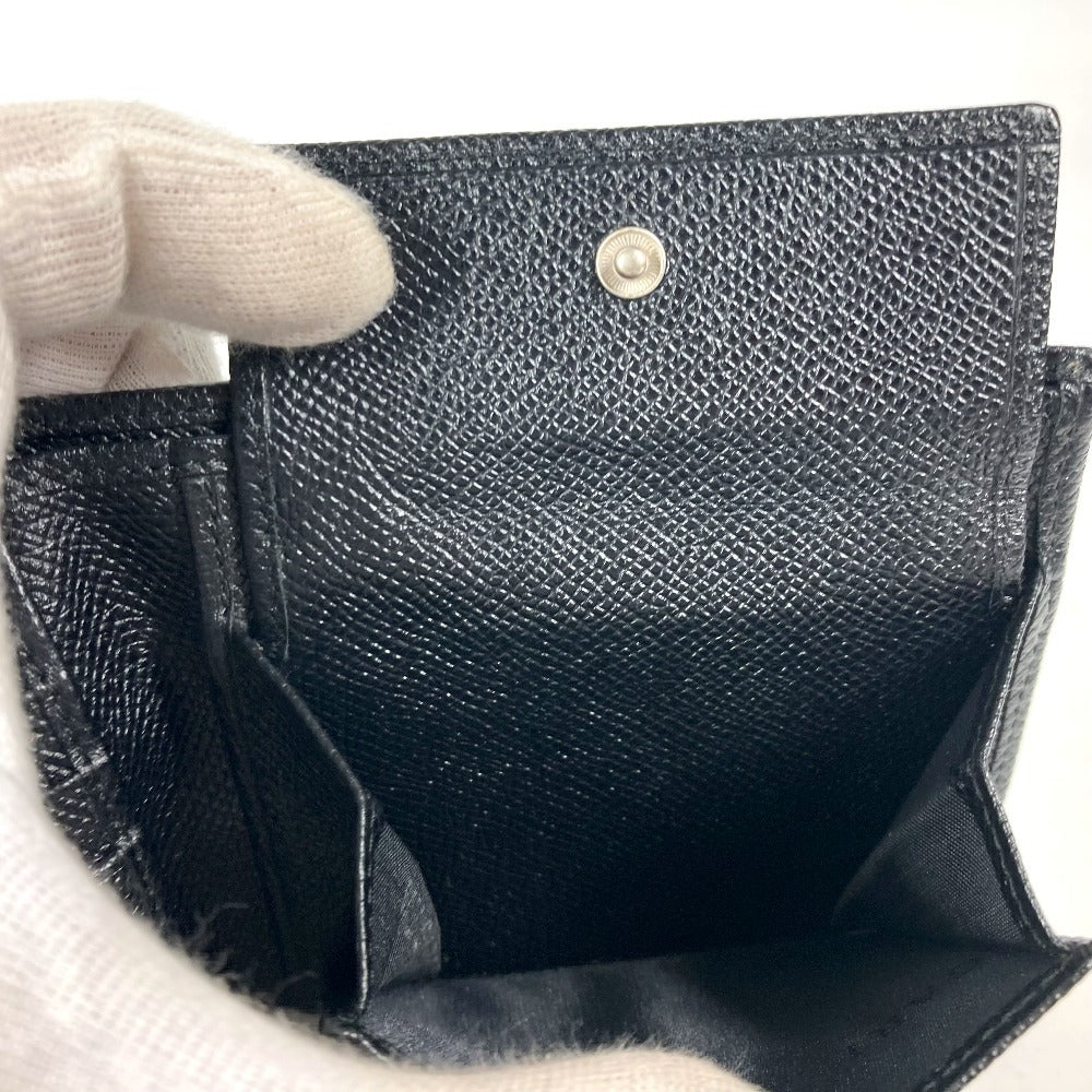 BVLGARI Folded wallet leather black logo