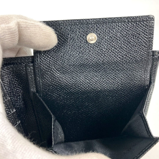 BVLGARI Folded wallet leather black logo