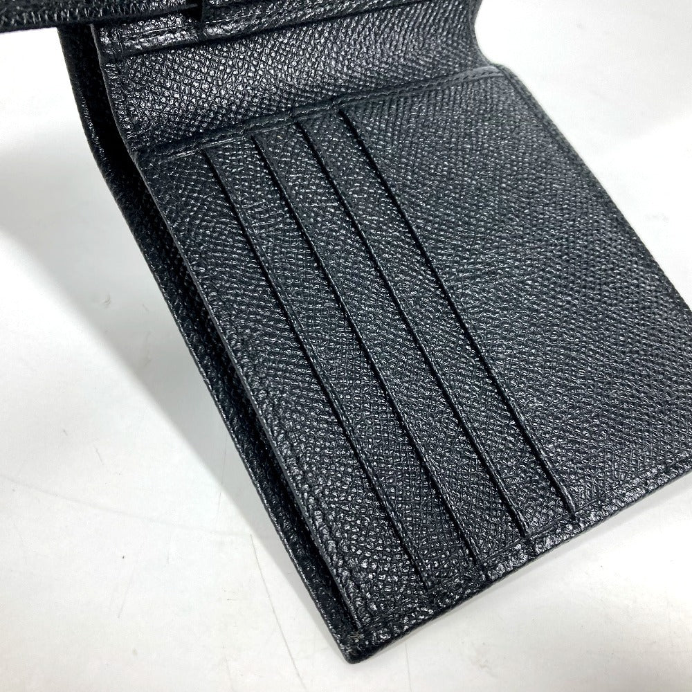 BVLGARI Folded wallet leather black logo