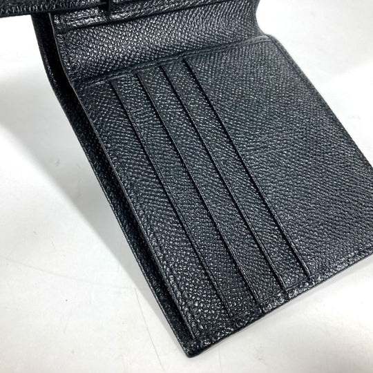 BVLGARI Folded wallet leather black logo