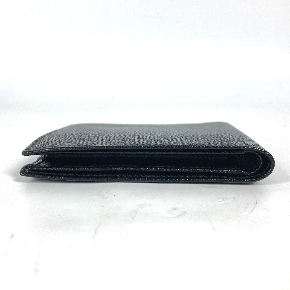 BVLGARI Folded wallet leather black logo