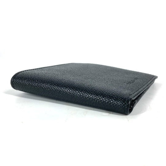 BVLGARI Folded wallet leather black logo
