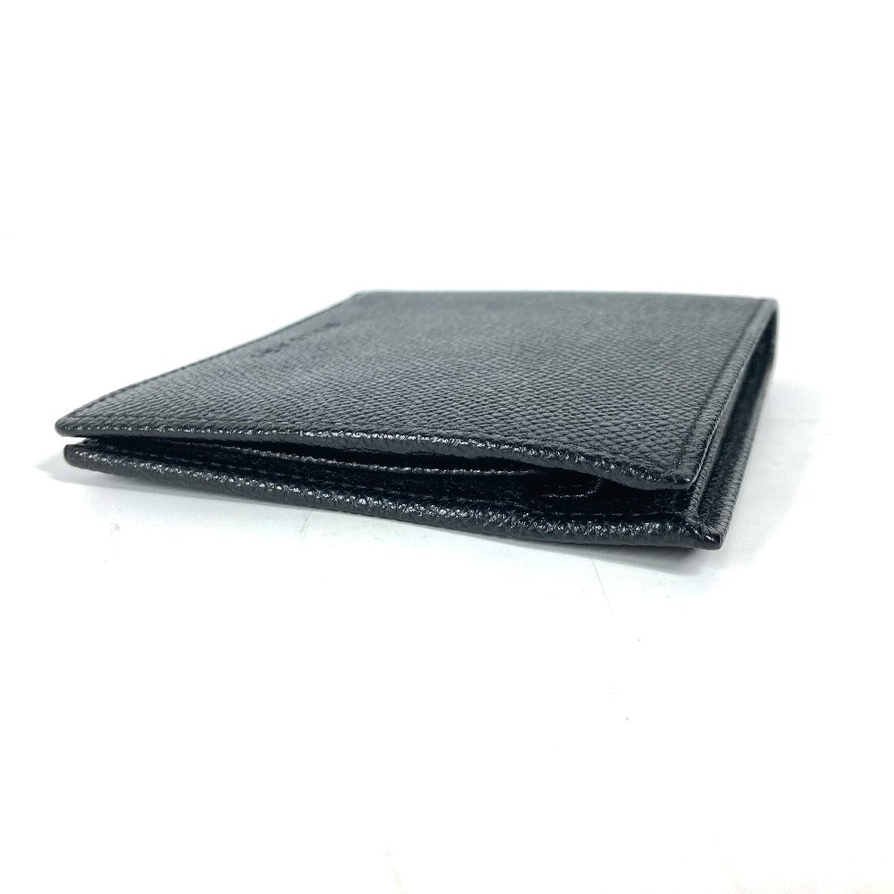 BVLGARI Folded wallet leather black logo