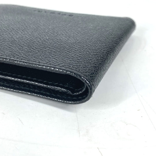 BVLGARI Folded wallet leather black logo