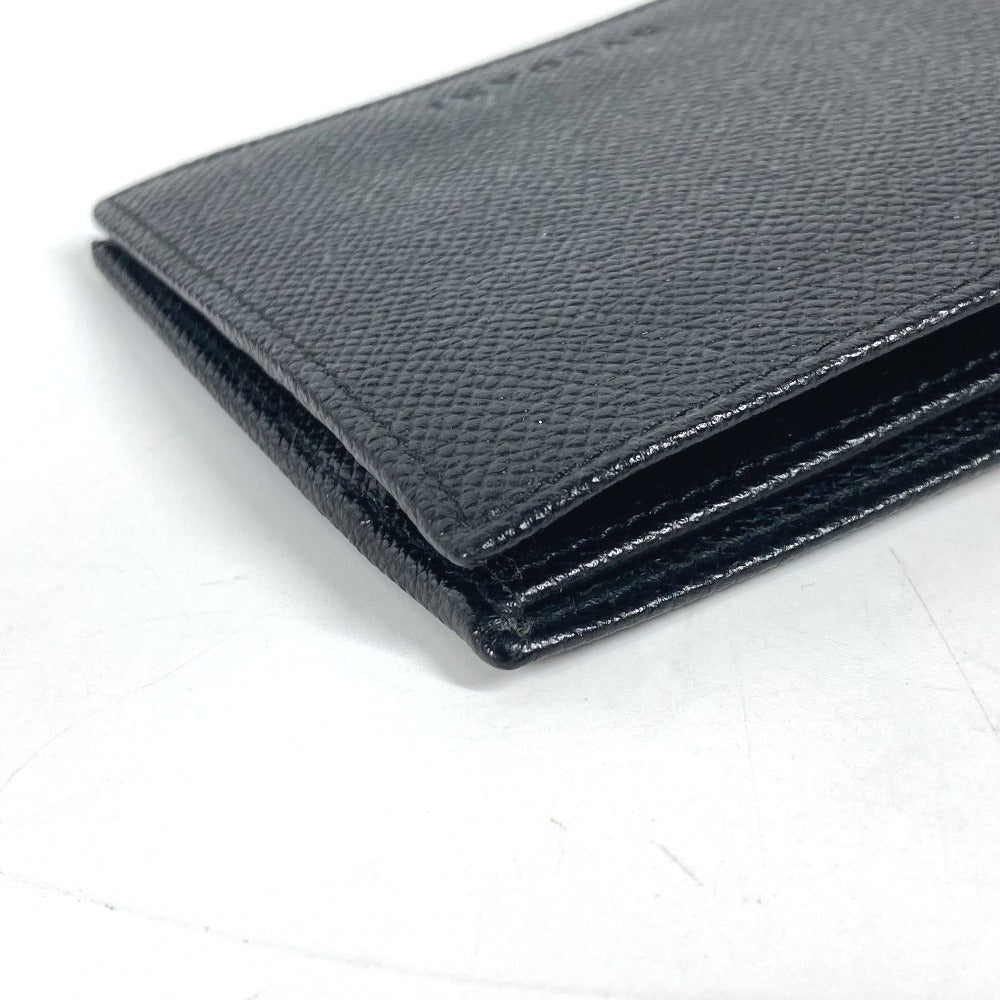 BVLGARI Folded wallet leather black logo