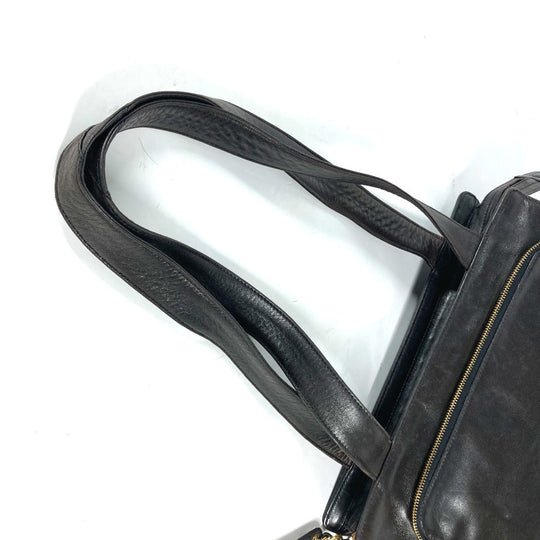 CHANEL Shoulder Bag lambskin black vintage CC COCO Mark logo
