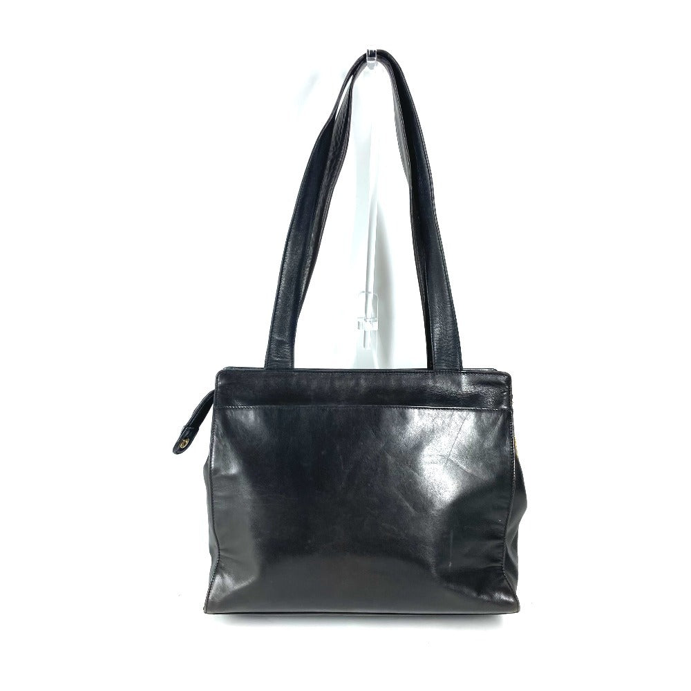 CHANEL Shoulder Bag lambskin black vintage CC COCO Mark logo