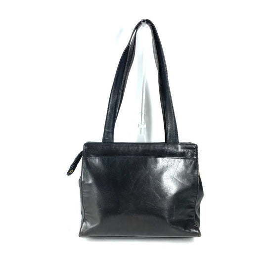 CHANEL Shoulder Bag lambskin black vintage CC COCO Mark logo