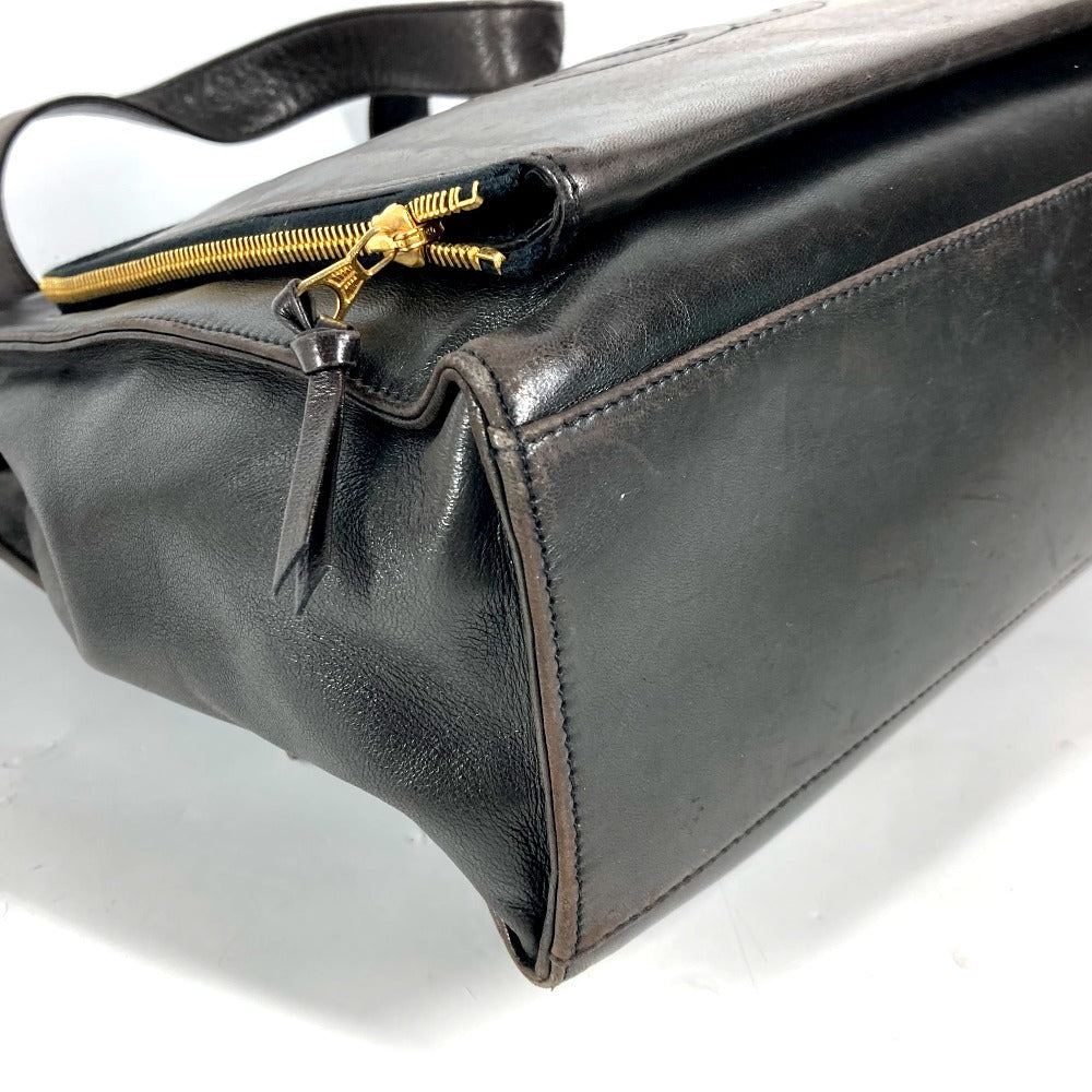 CHANEL Shoulder Bag lambskin black vintage CC COCO Mark logo
