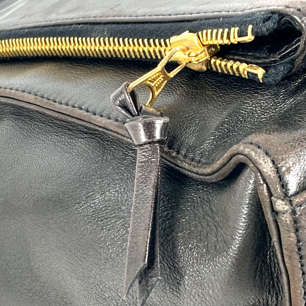 CHANEL Shoulder Bag lambskin black vintage CC COCO Mark logo