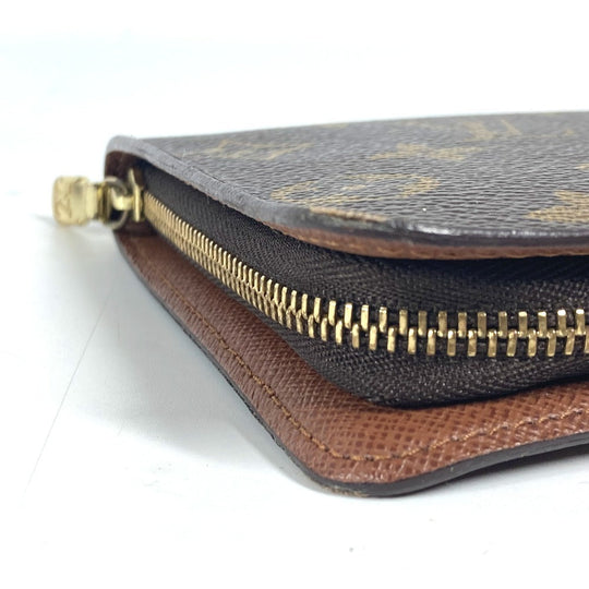 LOUIS VUITTON Long Wallet Purse M61729 Monogram canvas Brown Monogram panda Porto Monezup