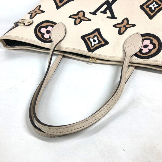 LOUIS VUITTON Shoulder Bag M45819 PVC / Leather beige Wild at Heart Capsule Collection Neverfull MM