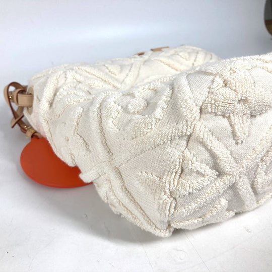LOUIS VUITTON Shoulder Bag M25146 cotton white Monogram Bucket・LV Vacation