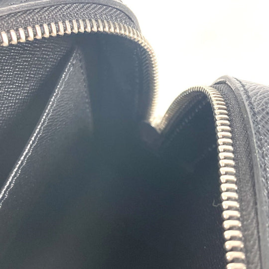 LOUIS VUITTON business bag M30182 Taiga Leather black Taiga Baikal mens Used Authentic