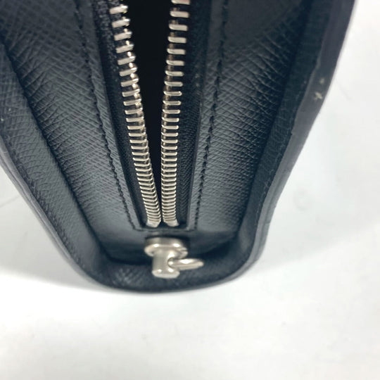 LOUIS VUITTON business bag M30182 Taiga Leather black Taiga Baikal mens Used Authentic