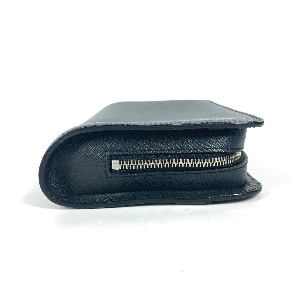 LOUIS VUITTON business bag M30182 Taiga Leather black Taiga Baikal mens Used Authentic