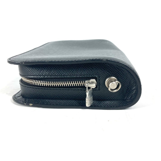 LOUIS VUITTON business bag M30182 Taiga Leather black Taiga Baikal mens Used Authentic