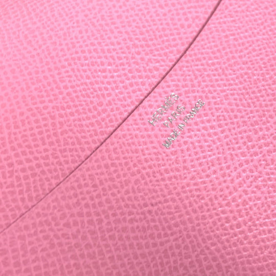 HERMES Notebook cover Epsom pink Agenda Globetrotter Women Used Authentic